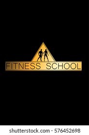 Fitness school emblem