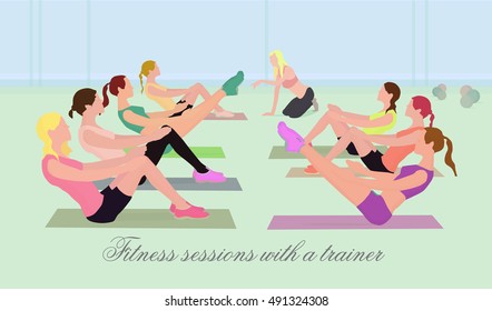 Fitness sessions with a trainer