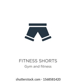 Fitness shorts icon vector. Trendy flat fitness shorts icon from gym and fitness collection isolated on white background. Vector illustration can be used for web and mobile graphic design, logo, eps10
