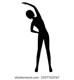 Fitness Silhouettes of Women Icon for Health and Workout Themes