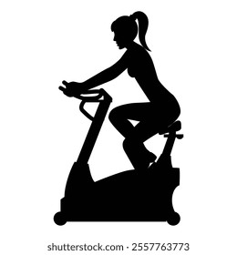 Fitness Silhouettes of Women Icon for Health and Workout Themes