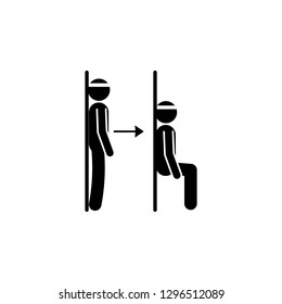 fitness, sit, training icon. Element of fitness illustration. Signs and symbols icon can be used for web, logo, mobile app, UI, UX on white background