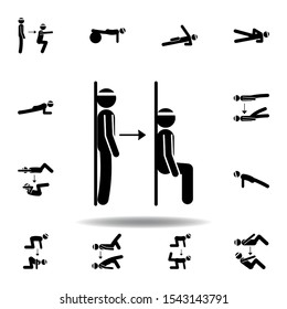 fitness, sit, training icon. Element of fitness illustration. Signs and symbols icon can be used for web, logo, mobile app, UI, UX on white background