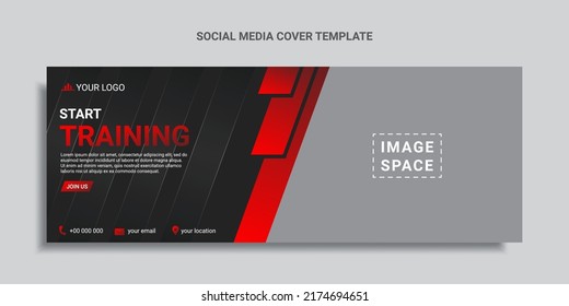 Fitness Social Media Cover Design Or Web Banner