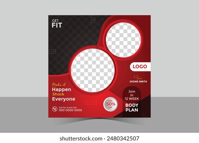 Fitness Social Media Post Design