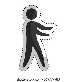 fitness sport athlete silhouette vector illustration design