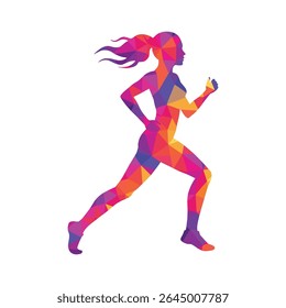 Fitness and sport graphic with athletes in action.