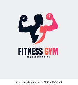 Fitness sport gym Logo design