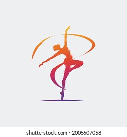 Fitness Sport Gym Logo Elegant Design Stock Vector (Royalty Free ...