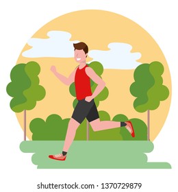 fitness sport train cartoon