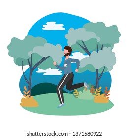 fitness sport train cartoon