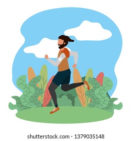 fitness sport train cartoon