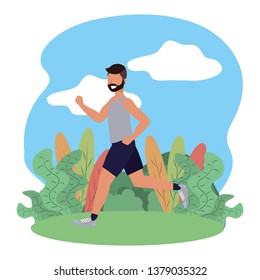 fitness sport train cartoon