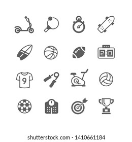 Fitness and Sport vector icons
