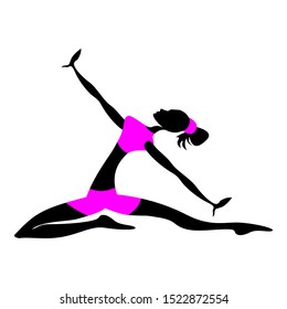 Fitness sportman icon. Vector illustration