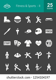 Fitness & Sports Glyph Icons