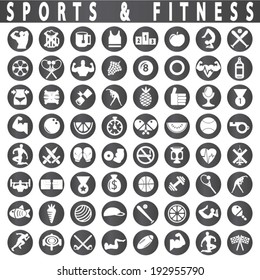 fitness and sports icons