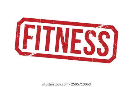 FITNESS stamp red rubber stamp on white background. FITNESS stamp sign. FITNESS stamp.