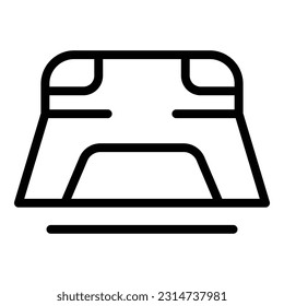 Fitness stand icon outline vector. Gym equipment. Training cardio