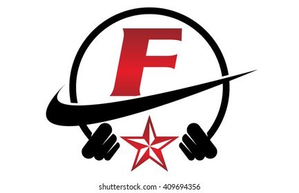 Fitness Stars Letter F