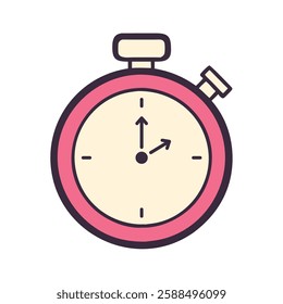 Fitness stopwatch icon illustration design