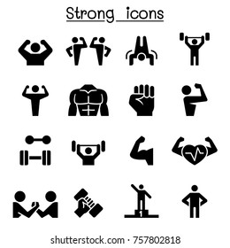 Fitness & Strong Icon Set