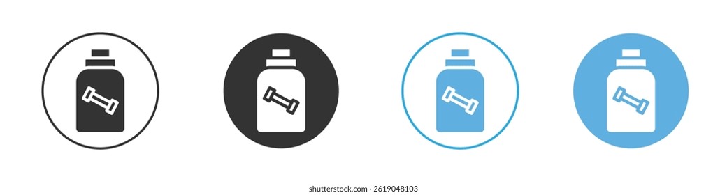 Fitness supplement icon simple flat vector icon pack