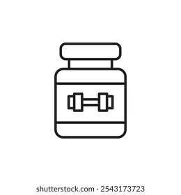 Fitness supplement icon. simple vecor icon.