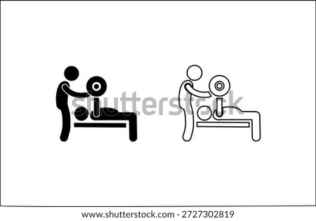 Fitness Support and Weightlifting Safety Vector Illustration