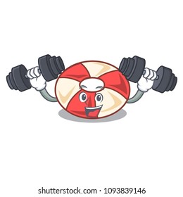 Fitness swim tube character cartoon