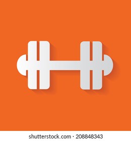 Fitness symbol,clean vector