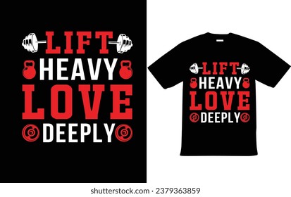 Fitness T shirt Design for Body build 