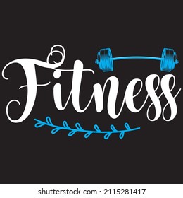 fitness t shirt design, vector file.