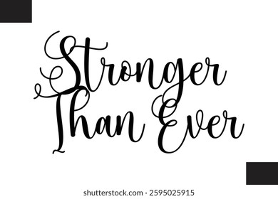 Fitness Text Vector Typography Stronger Than Ever