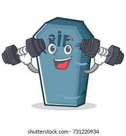 Fitness tombstone character cartoon object