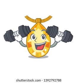 Fitness topaz jewelry in the cartoon box