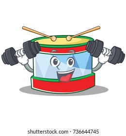 Fitness toy drum character cartoon