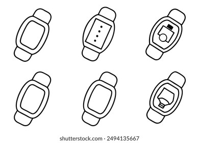 Fitness Tracker Art Elegant Line Art Illustration Styles Trends