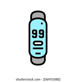 fitness tracker color icon vector. fitness tracker sign. isolated symbol illustration
