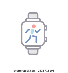 Icono de rastreador de fitness Ilustración vectorial