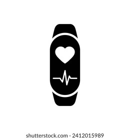 Fitnesstracker-Symbol, Vektorsymbol