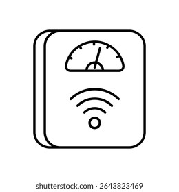 Ícone de controle de aptidão ilustração de estoque de vetor