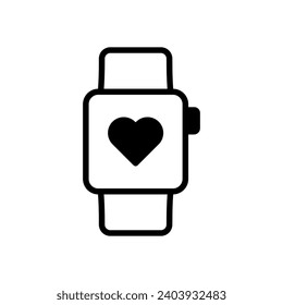 Fitness tracker, Smartwatch icon design template