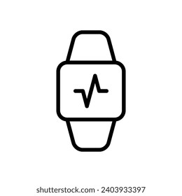 Fitness tracker, Smartwatch icon design template