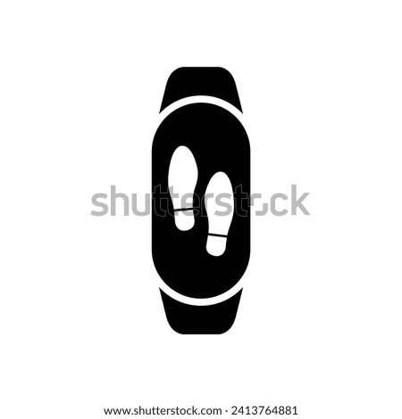 fitness tracker steps counter icon vector smart watch icon