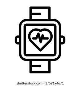 Fitness tracker symbol icon vector