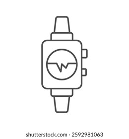 Fitness Tracker thinline icon, vector, pixel perfect, illustrator file