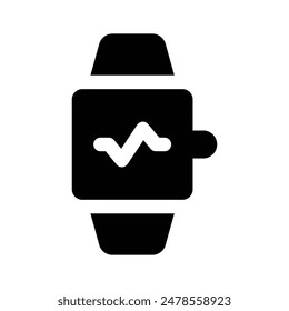 Fitness Tracker Vektorgrafik Design im flachen Stil, gebrauchsfertig Icon