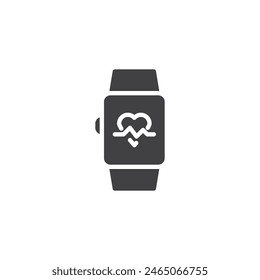 Fitness tracker vector icon. filled flat sign for mobile concept and web design. Fitness tracker glyph icon. Symbol, logo illustration. Vector graphics