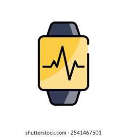 Fitness Tracker ícone vetorial ilustração de stock